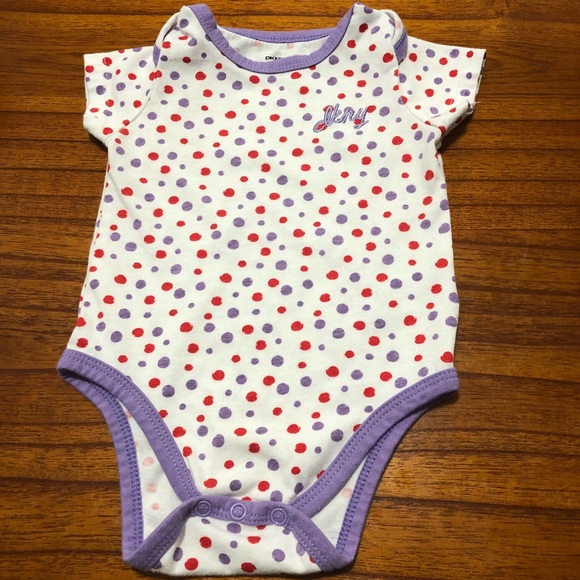 Dkny One Pieces Dkny Polka Dot Baby Onesie 69mo Poshmark